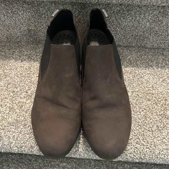 MEPHISTO 'Tosca' Slip-On Wedge  BUCKSOFT ANKLE BOOT BOOTIES 9.5 - Picture 2 of 4